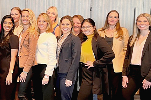Founder & CEO, Rebecca Corbin with the women of Corbin at the YWCA annual luncheon 2023
