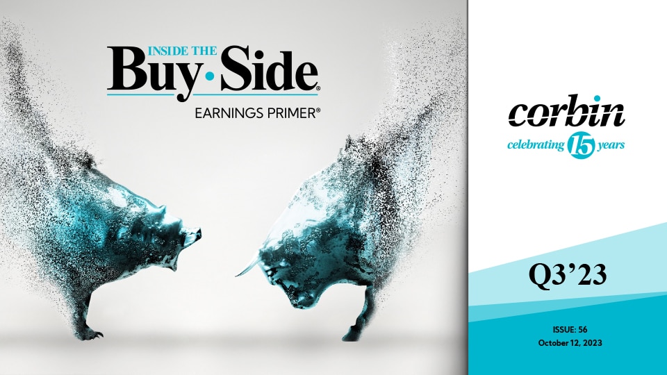 Corbin Advisors_Q3'23 Inside The Buy-Side Earnings Primer 10'12'23 Cover
