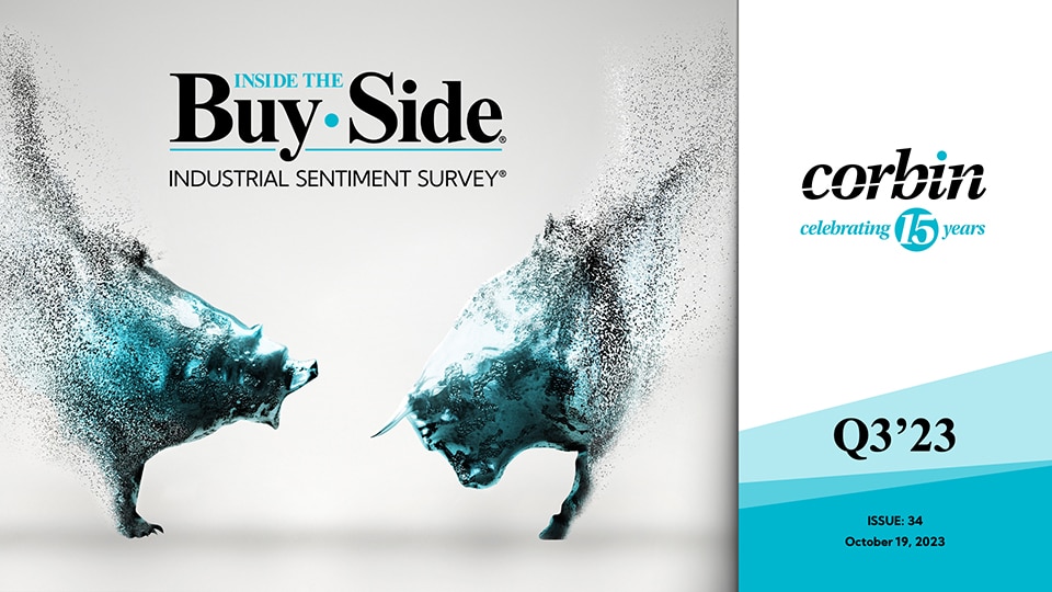 Corbin Advisors_Q3'23 Inside The Buy-Side Industrial Sentiment Survey 10'19'23 Cover