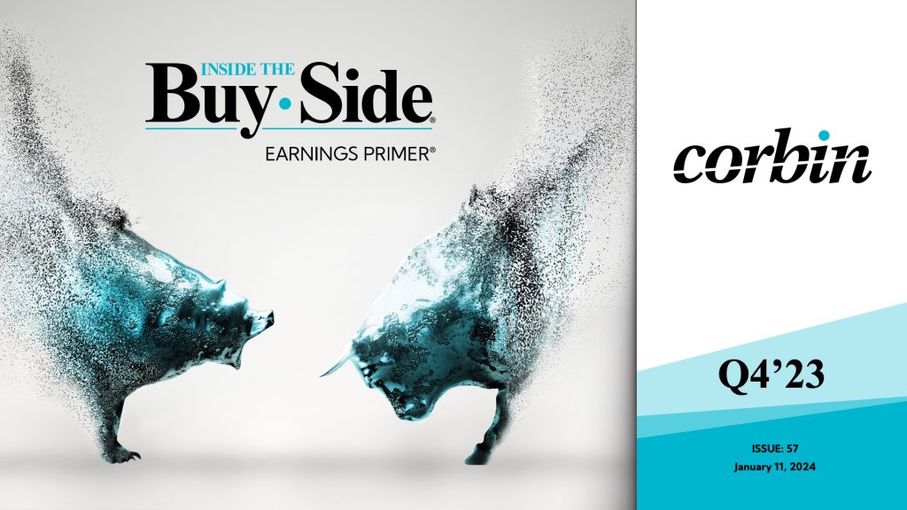 Corbin Advisors_Q4'23 Inside The Buy-Side® Earnings Primer® 1'11'23 Cover