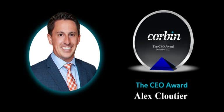 Corbin Advisors Employee Spotlight featuring Alex Cloutier winner of the 2023 CEO Award