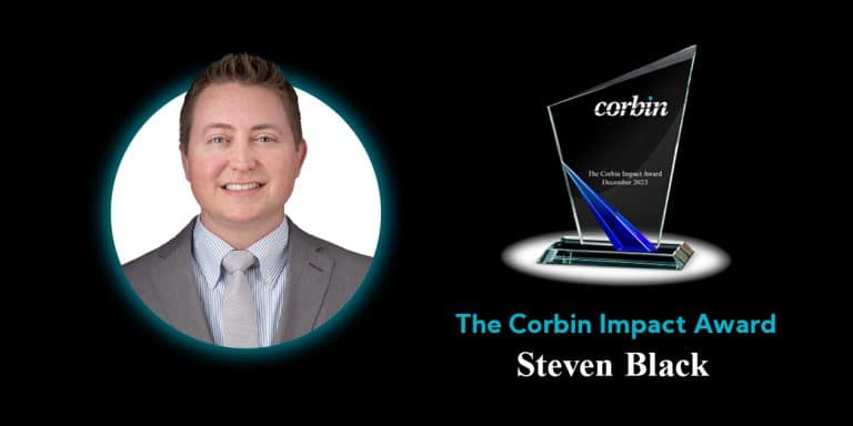 Corbin Advisors Employee Spotlight featuring Steven Black winner of the 2023 Corbin Impact Award